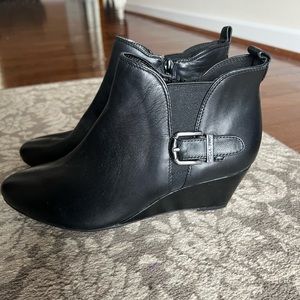 Anne Klein wedge boots